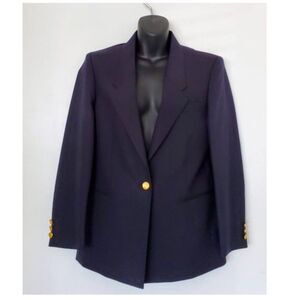 NWT Continental Airlines Uniform Blazer Flight Attendant Navy Blue Sz 4R VNTG